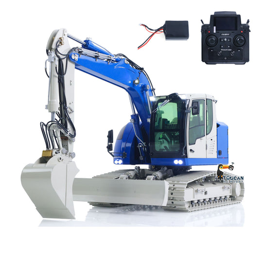 TOUCAN RC HOBBY JDModel R920 208 1/14 Metal RTR RC Hydraulic Excavator 7-Way Valve Quick Coupler PL18EV Lite Controller Brushless Motor Light Sound for Collectors Outdoor
