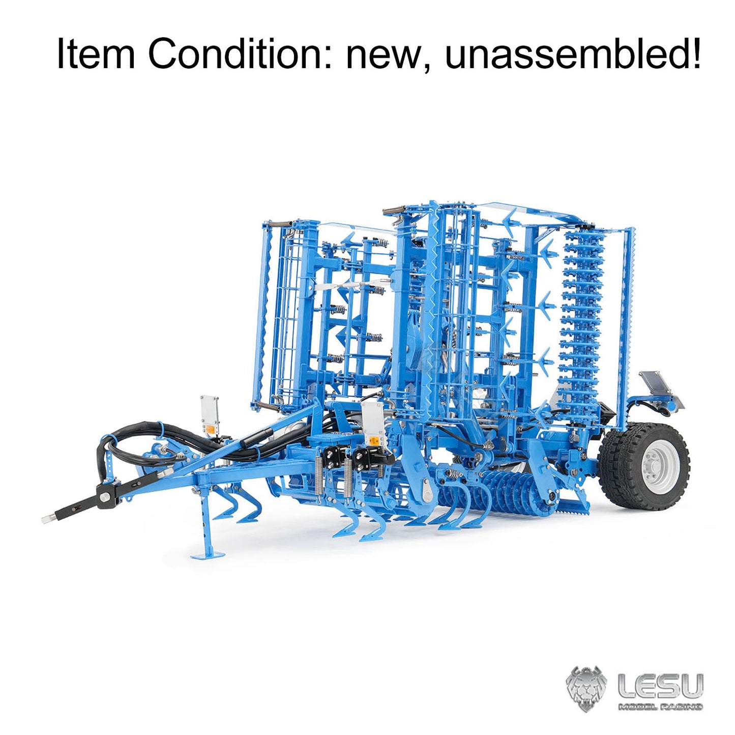 K500 Metal Seedbed Pre-sowing Soil Preparation Machine Planter KIT for LESU 1/14 RC Hydraulic Agricultural Car Tractor AOUE 1050