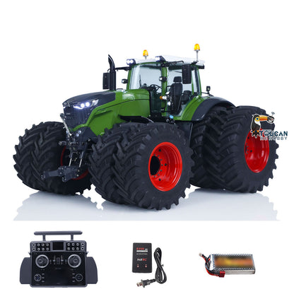 LESU AOUE 1050 Metal 4x4 1/14 RC Tractor Truck Hydraulic Agricultural Vehicles K500 Seedbed Pre-sowing Soil Preparation Machine Frsky XE Lite