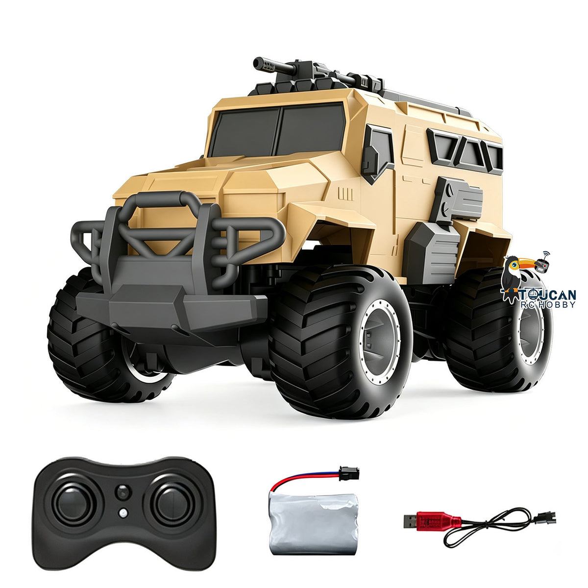 TOUCAN RC HOBBY JJRC Q241 1/18 RTR Kunststoff 4x4 ferngesteuertes Offroad-Auto Amphibienfahrzeug explosionsgeschütztes gepanzertes Fahrzeug wasserdichtes Stuntauto