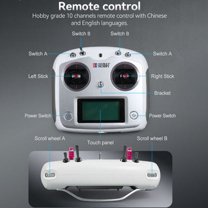 Double E 1/14 6*6 RC Tractor Truck FMX Remote Control Simulation Vehicle 2Speed Metal Chassis Rail Axle Locks Sound System