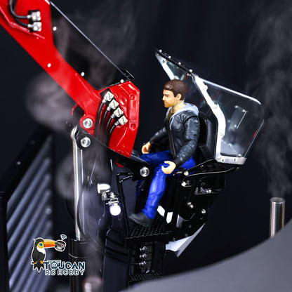 Toucan 6X6 Metal Chassis 1/14 Remote Control Tractor Truck 770S Hydraulic Crane Logging Trailer RC Electric Vehicle Model Light Sound