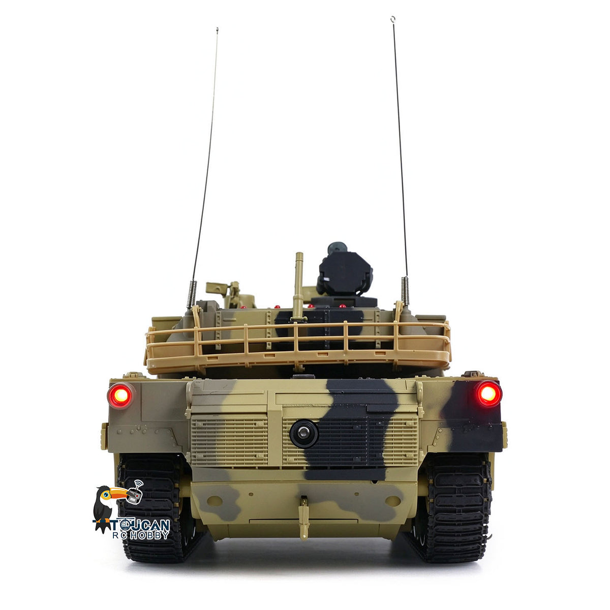 TOUCAN RC HOBBY Heng Long 1/24 RC Tank Abrams M1A2 3816-2 2.4G Remote Control Battle Vehicle Panzer Simulation Model Painted Assembled