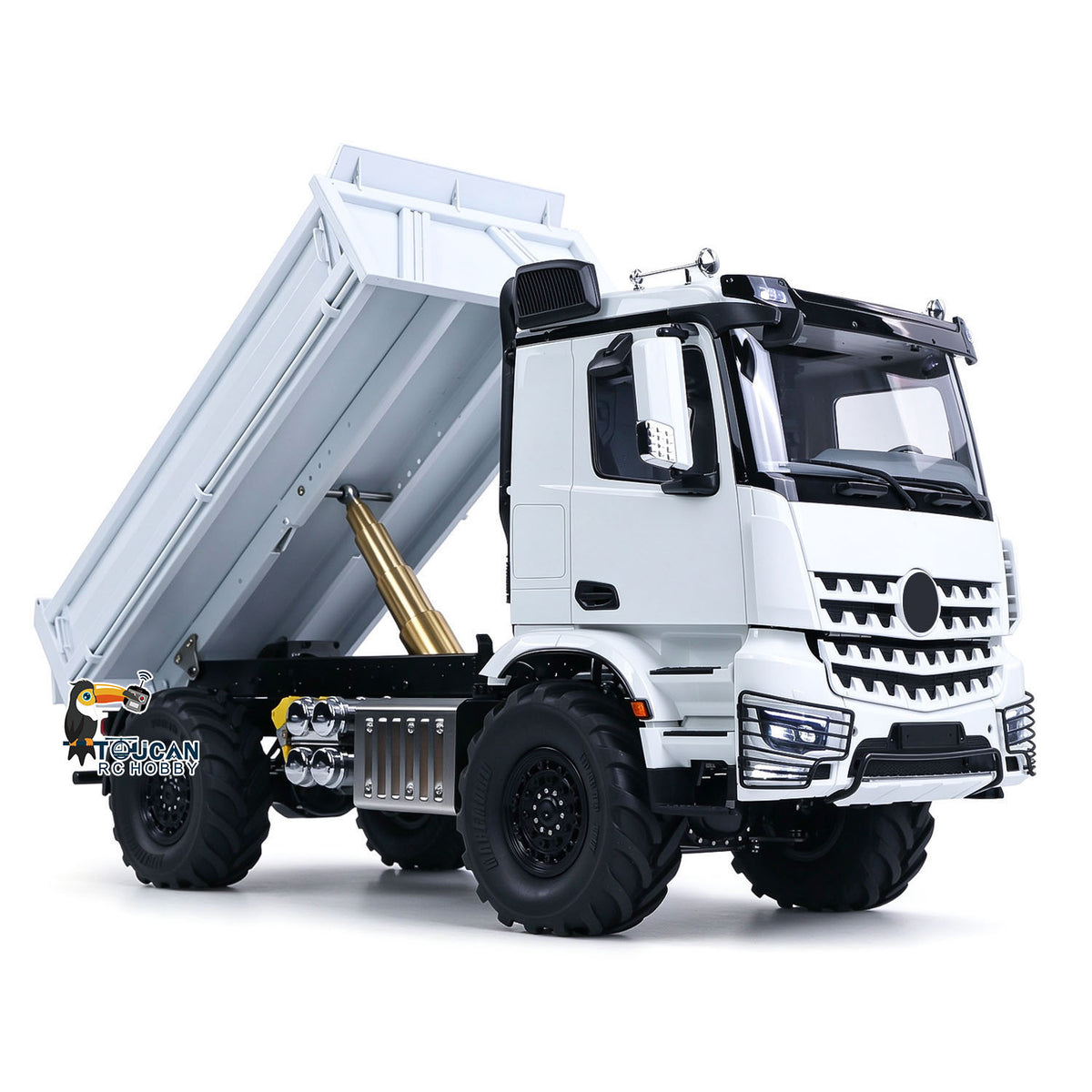 TOUCAN RC HOBBY 3363 MODO 1/14 4x4 Metal Remote Control Hydraulic Dumper 2Speed Gearbox Differential Locks RC Tipper Model ST8 Radio Light Sound
