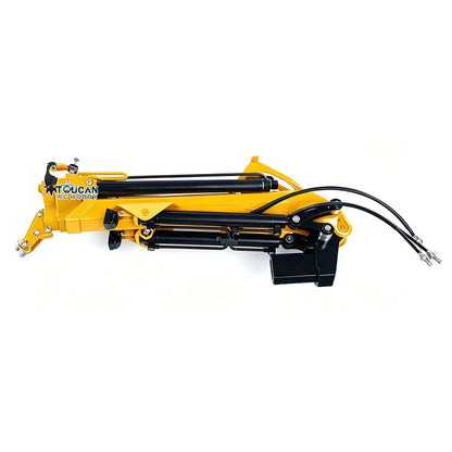 4151AK 1/14 Metal RC Agriculture Tractor Truck 6x6 Farm Lorry Hydraulic Crane Fly Jib Arm 3-Speed Gearbox Sound for Model Collector