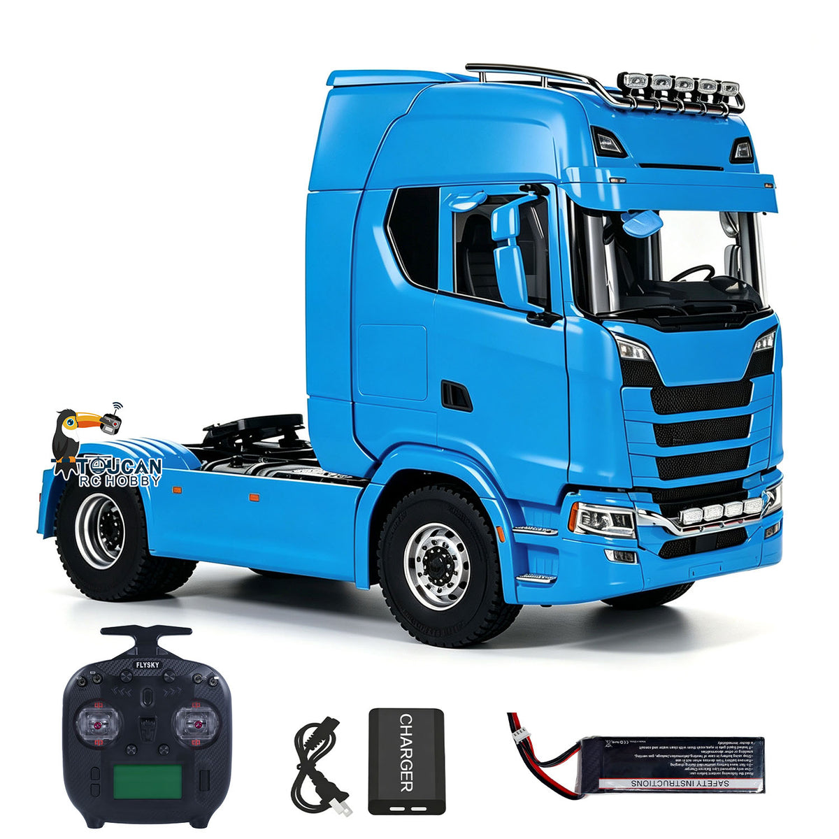 TOUCAN RC HOBBY MODO 770S 1/14 4x4 Metal RC Tractor 2Speed Gearbox Differential Locks RC Lorry Car ST8 Radio Lights Sounds Battery Charger RTR Model