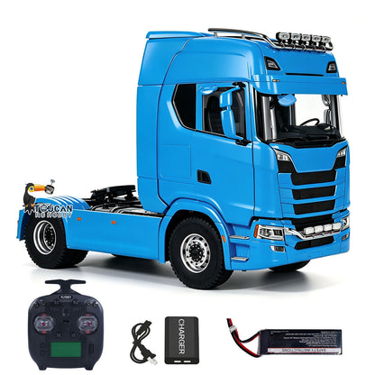 TOUCAN RC HOBBY MODO 770S 1/14 4x4 Metal RC Tractor 2Speed Gearbox Differential Locks RC Lorry Car ST8 Radio Lights Sounds Battery Charger RTR Model
