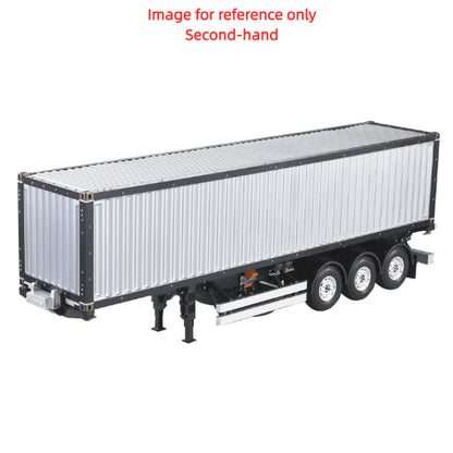 Second Hand US Stock TOUCAN 1/14 RC 40ft Container Chassis Semi Trailer Tractor Truck 3 Axles KIT Unpainted