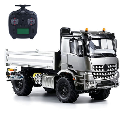 TOUCAN RC HOBBY 3363 MODO 1/14 4x4 Metal Remote Control Hydraulic Dumper 2Speed Gearbox Differential Locks RC Tipper Model ST8 Radio Light Sound