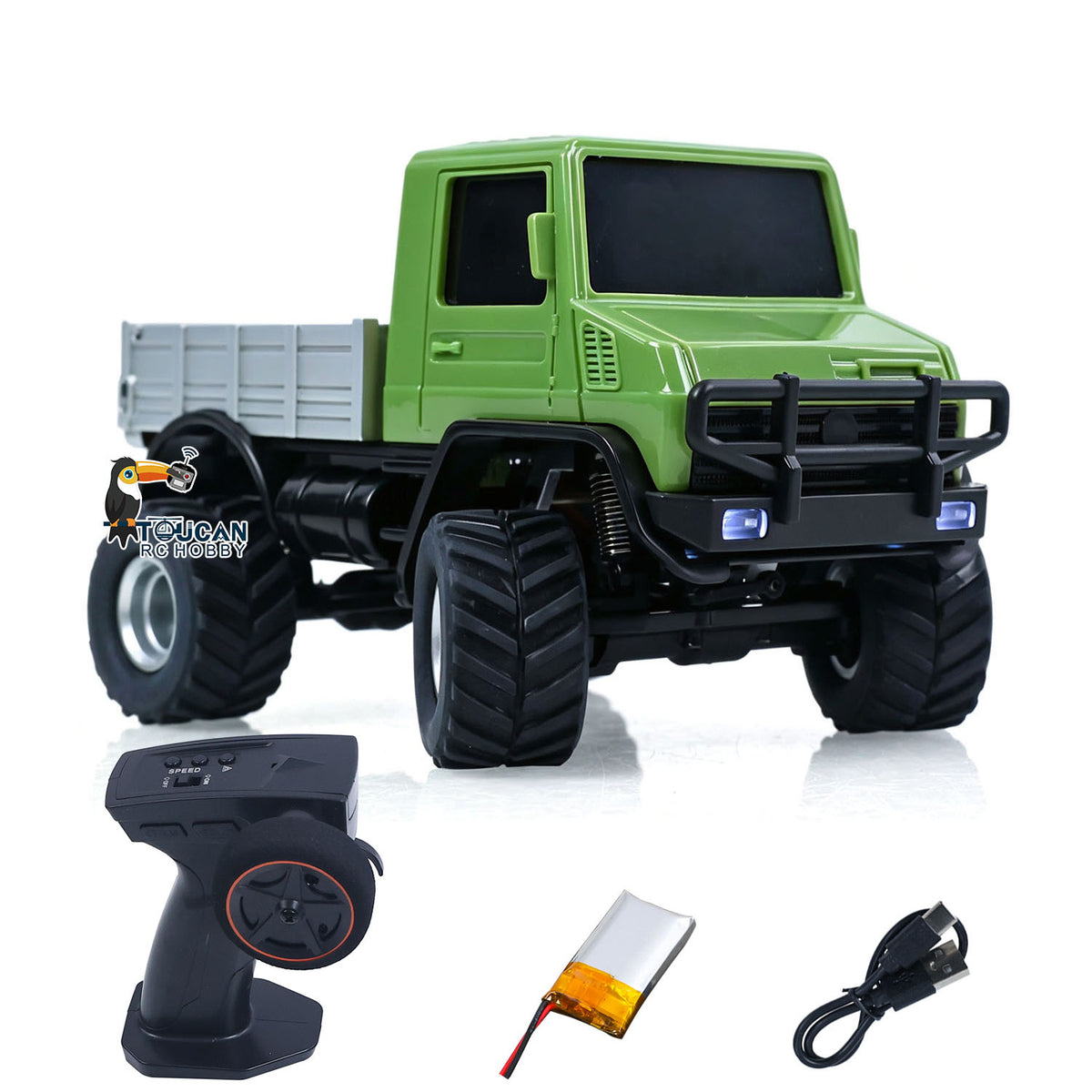 TOUCAN RC HOBBY JIABAILE U400 3603/3603A 1/36 4x4 Plastic Remote Control Crawler RTR RC Off Road Car Radio Battery Light System USB Charger Mini Vehicle