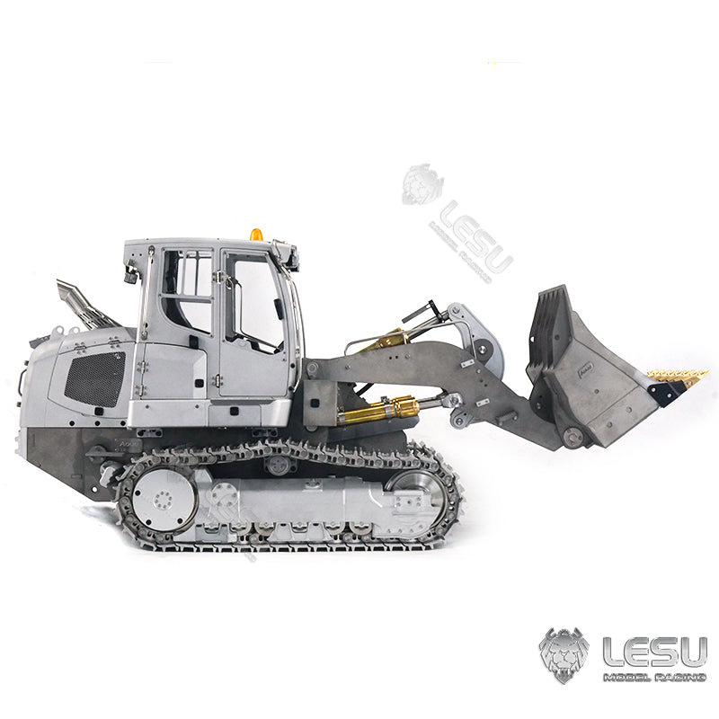 BEST SELLING In Stock LESU 1/14 Liebhe 636 Loader Metal Hydraulic Tracked RC Truck With Lights Sound Radio Control System 2Channels Valve