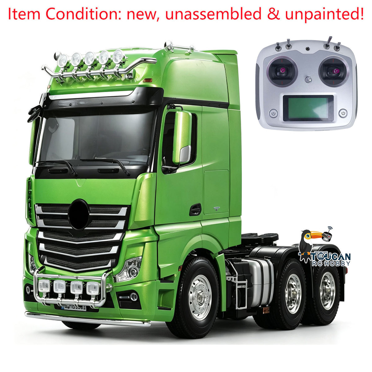 TOUCAN RC HOBBY HHRC 1/14 3363 6*4 Highline RC Model Tractor 3Axles Radio Controlled Truck Car KIT DIY Electric Vehicle