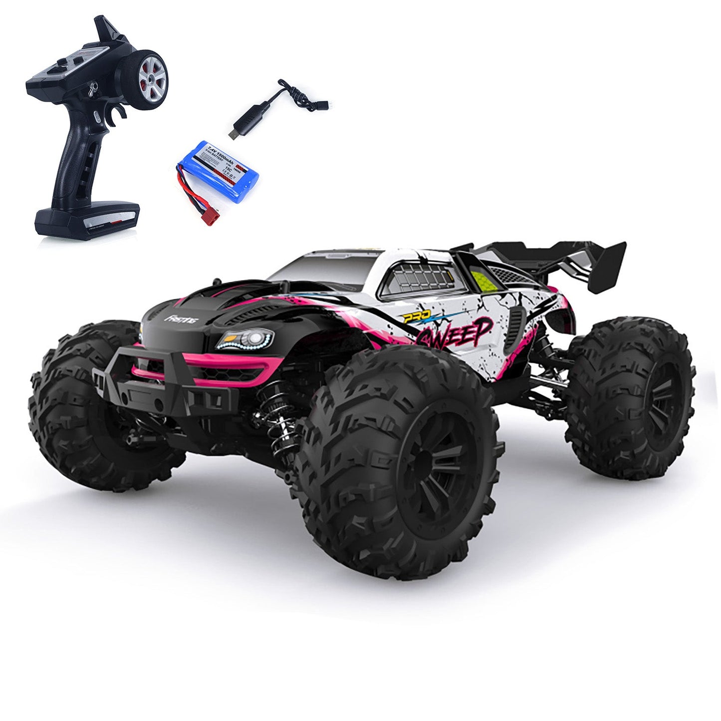 In Stock 70KM/H High Speed Model SCY 16101PRO 1/16 Remote Control Monster Truck RC Off-Road Car 2847 Brushless Motor Metal Differntial