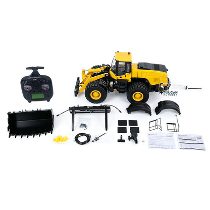 TOUCAN RC HOBBY MTModel WA480 Metal 1/14 RC Wheel Loader 5-way Hydraulic Directional Valve ST8 Radio Controller Light Sound System Quick Coupler LCD Screen for Vehicle Enthusiast