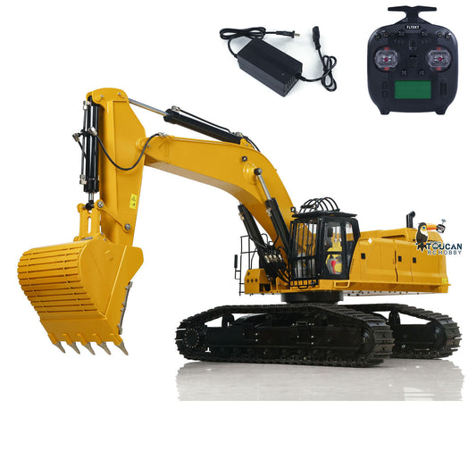 USA Pre-Order by the sea Huge 1/8 RC Hydraulic Excavator 395 Metal Heavy Duty Digger RTR Radio Controlled Construction Vehicles Models Flysky Controller