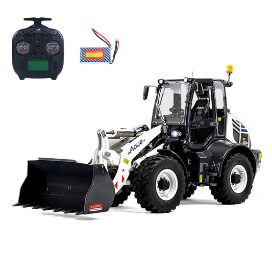 Metal LESU 1/14 RC Hydraulic Loader Aoue WA100M-8 4X4 RTR Remote Control Construction Vehicle Axle Lock Sound Light ST8 Radio