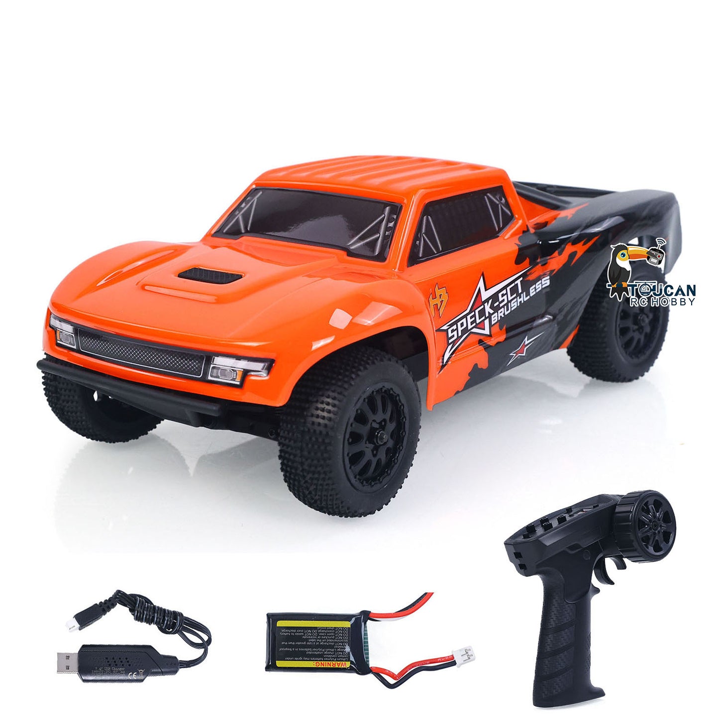 Hobby Plus 1/24 2WD Speck-SCT Remote Control Short Course Truck RTR 30KM/H RC Car Model Hobbywing Brushless Motor HBP2410280-OR