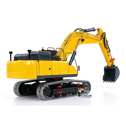 Metal LESU 1/14 Remote Control Hydraulic Tracked Excavator SK500 RC Digger 6CH Valve 3MAP Pump Brass Relief Valve Light System