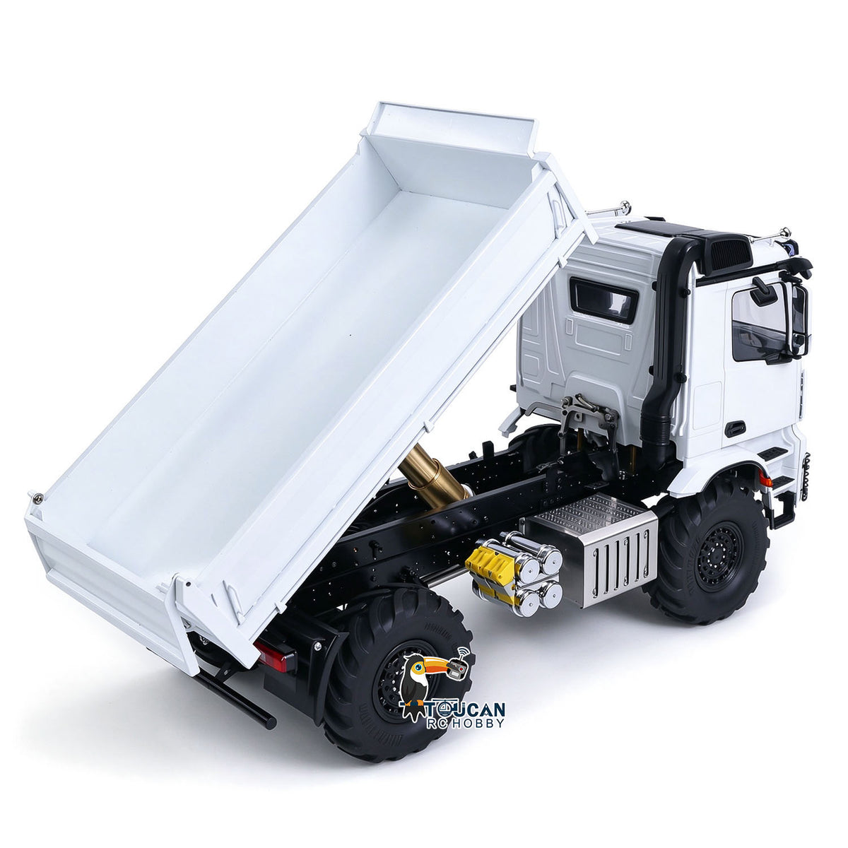 TOUCAN RC HOBBY 3363 MODO 1/14 4x4 Metal Remote Control Hydraulic Dumper 2Speed Gearbox Differential Locks RC Tipper Model ST8 Radio Light Sound