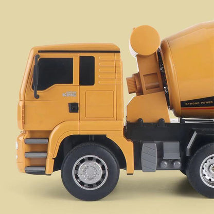 In Stock HUINA Toy Gift 1/18 Scale 333 2.4Ghz 6CH RC Concrete Car Mixer Truck Tractor Radio Controlled LED Light 4WD Battery Charger