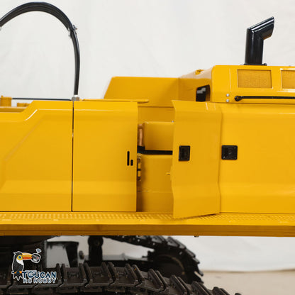 1/8 395 Metal RC Hydraulic Excavator Heavy Duty Digger RTR Radio Controlled Construction Vehicle FlySky ST8 Radio Brushless Motor 3CH Valve Light Battery Charger