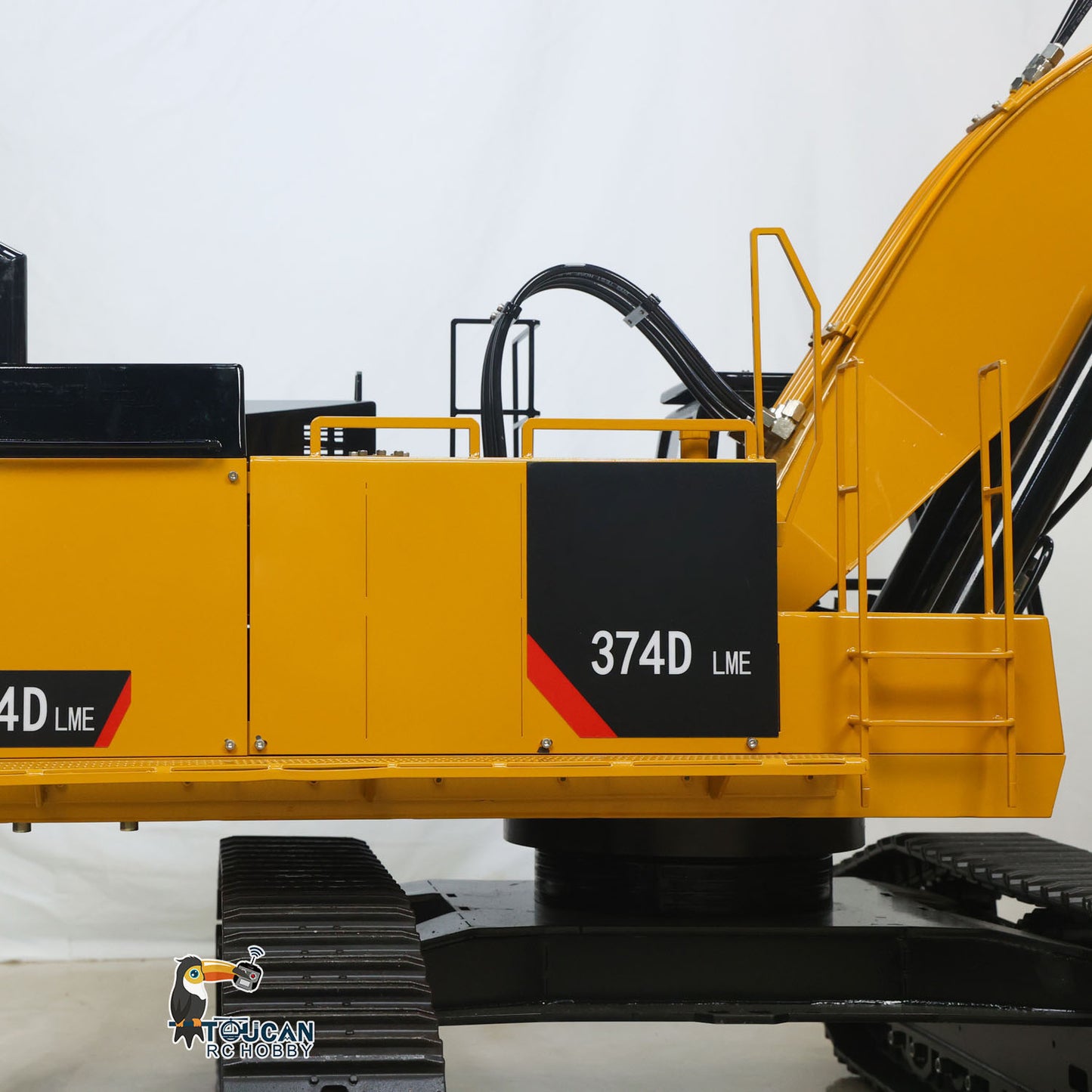 C374 Huge 1/8 RC Hydraulic Excavator 374 Metal Heavy Duty Digger RTR Radio Controlled Construction Vehicles Models Flysky Radio