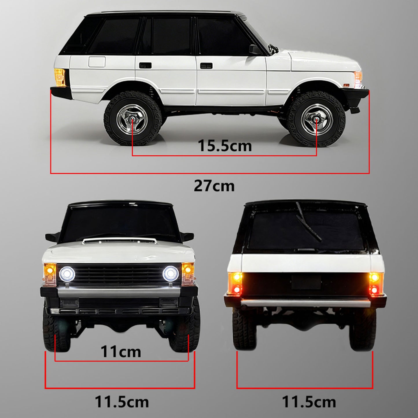 LDRC LD18401PRO 1/18 Remote Control Rock Crawler Car 4X4 RC Off Road Vehicle Model Brushless Motor Metal Drive Shafts Lights