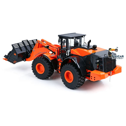 TOUCAN RC HOBBY JDMODEL 1/14 RC Metal Loader ZW370 198 Hydraulic Construction Vehicle Realistic Scale Model Light Sound Radio System for Adult