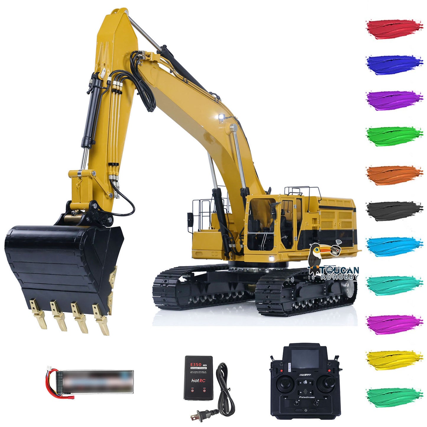 LESU Metal 374F 1/14 RC Hydraulic Excavators PL18EV Lite Radio Controlled Digger PNP RTR Painted Assembled Hobby Model Toy Gift