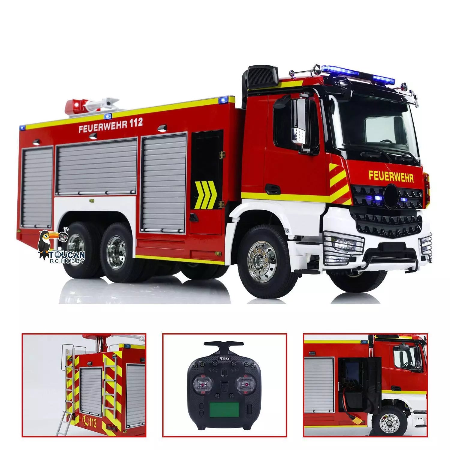 ホビーラジコン REMOTE CONTROL FIRE RESCUE TOUCAN 1/14 6x4 RC Fire Fighting Truck Remote Control Fire