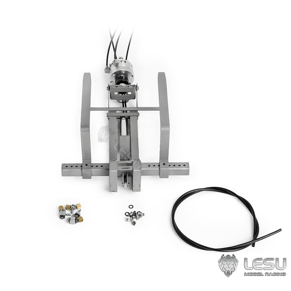 LESU 1/14 Metal Hydraulic Fork Brick Clamp for LESU RC Hydraulic Crane Dumper Car Radio Control Truck Kits Unassembled and Unpainted