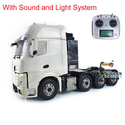 LESU Heavy-duty Metal Chassis B for 1/14 8*8 RC Tractor Truck RC Cabin W/ Sound Light 3 Speed Gearbox Motor Servo Equipment Rack