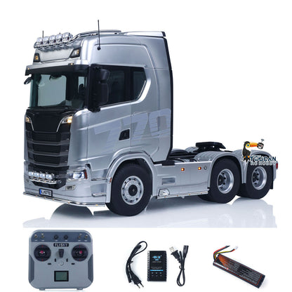 TOUCAN RC HOBBY KABOLITE Metal 1/14 770S 100 RC Tractor Truck 6x6 Remote Control Lorry RTR Car Model 2Speed Gearbox Differential Lock Battery Radio System Light Sound
