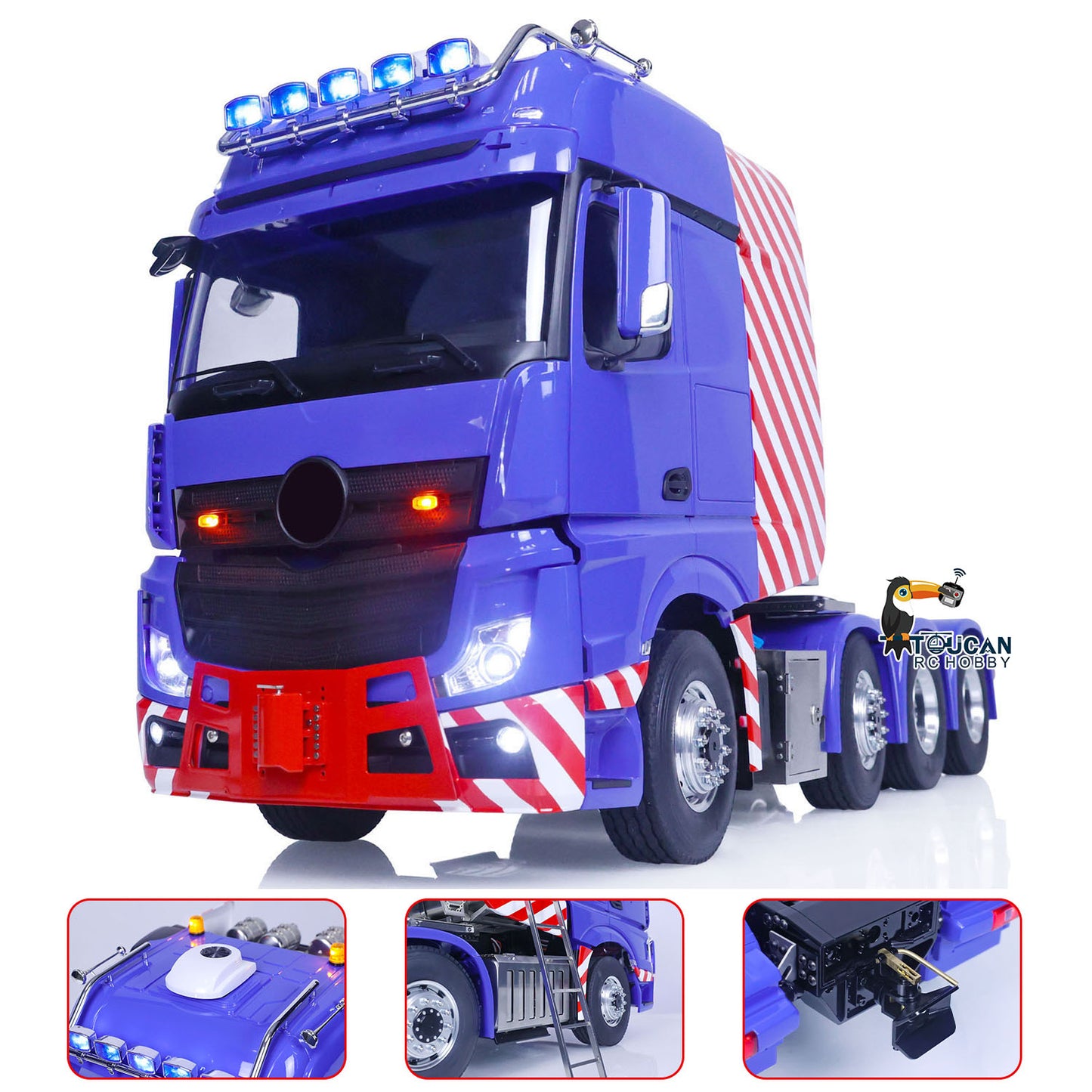 TOUCAN RC HOBBY 1/14  8X8 RC Tractor Truck 3-speed Transmission Remote Control Car Model