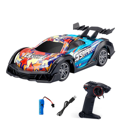 1:18 RC Drift Car Q170 Rear Wheel Drive 2.4G Remote Control Drifter Racing Vehicle Ready to Run Transmitter Battery No Lights