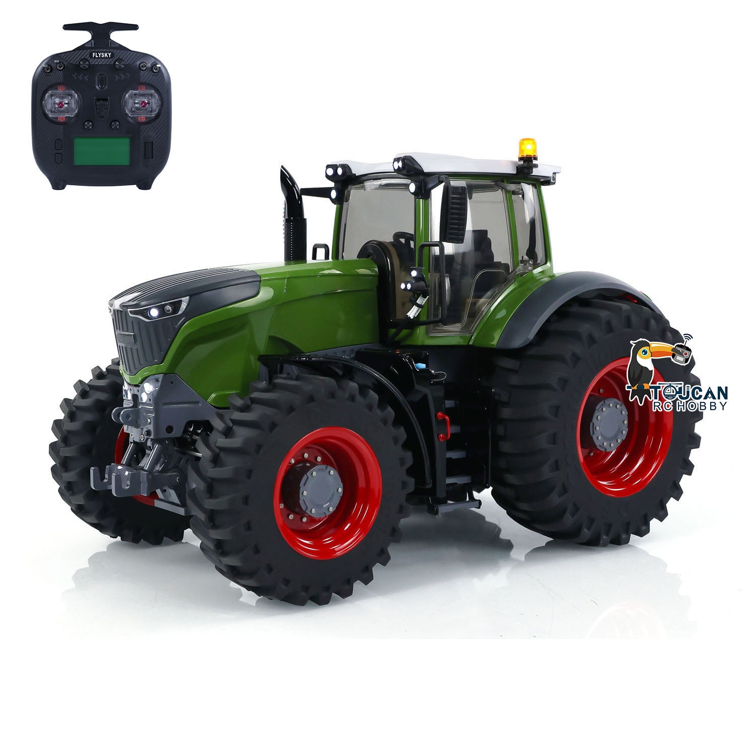 TOUCAN RC Traktor 1/16 - Voll Ausgestattet Mit Sound, Licht & Allrad Für Echtes Geländevergnügen