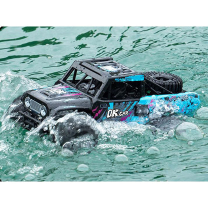 1:18 RC Off Road Car Q191 Waterproof Remote Control Amphibious Vehicle 360 Rotation Stunt Car Electric 4WD Ready To Run Battery