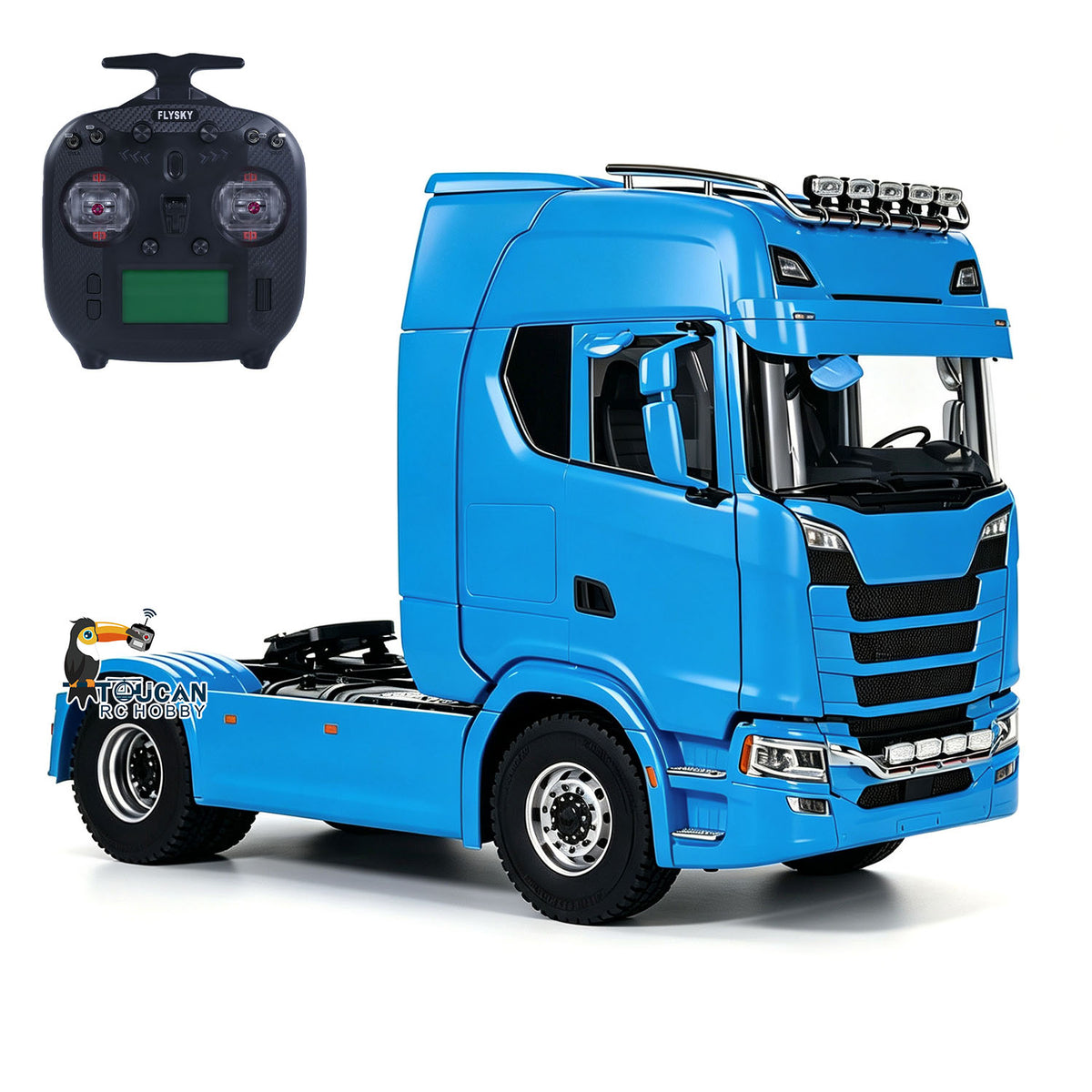 TOUCAN RC HOBBY MODO 770S 1/14 4x4 Metal Remote Control Tractor Truck 2Speed Gearbox Differential Locks RC Lorry Vehicle ST8 Radio Lights Sounds