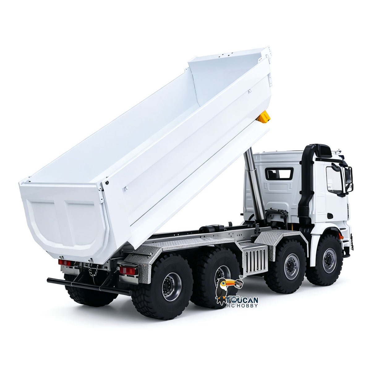 TOUCAN RC HOBBY MODO 3348 1/14 8*8 Metal RC Hydraulic Dump Truck 2Speed Remote Control Tipper Differential Locks Brushless Motor Radio Light Sound