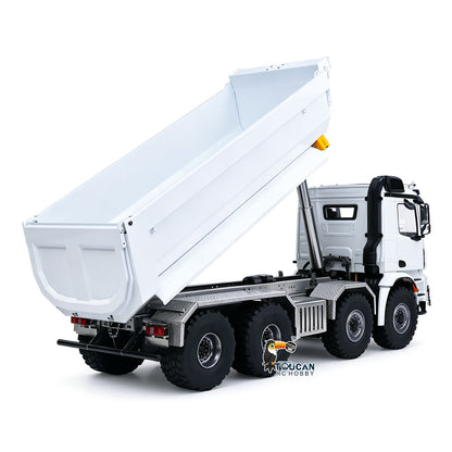 TOUCAN RC HOBBY MODO 3348 1/14 8*8 Metal RC Hydraulic Dump Truck 2Speed Remote Control Tipper Differential Locks Brushless Motor Radio Light Sound