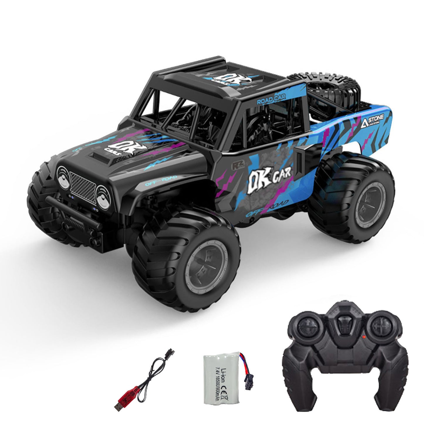 1:18 RC Off Road Car Q191 Waterproof Remote Control Amphibious Vehicle 360 Rotation Stunt Car Electric 4WD Ready To Run Battery