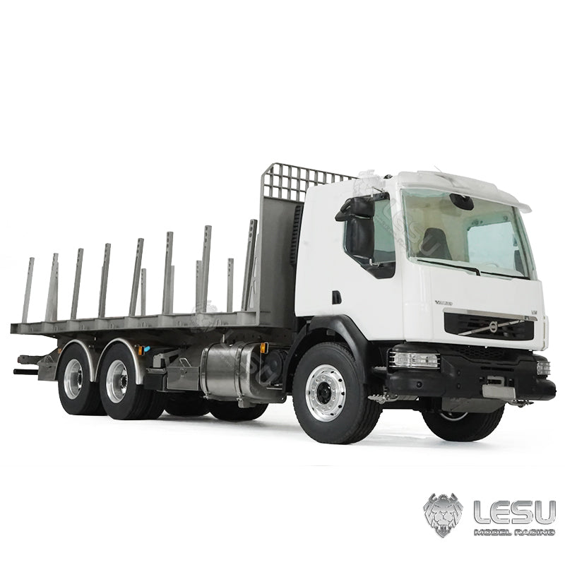 2Speed LESU 1/14 RC Flatbed Timber Truck VM FE Remote Control Lorry Car 6x4 Metal Chassis RWD Model Vehicle Light Sound Motor
