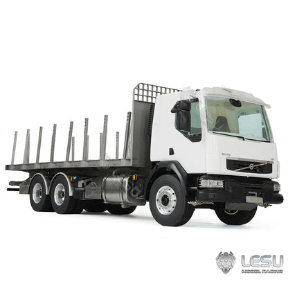 2Speed LESU 1/14 RC Flatbed Timber Truck VM FE Remote Control Lorry Car 6x4 Metal Chassis RWD Model Vehicle Light Sound Motor