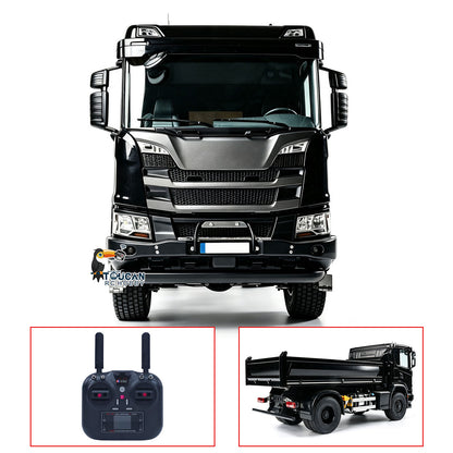 Double E 500G E022 1/14 4x4 RC Dump Truck Electric Lifting 2Speed RTR Tipper Metal Axle Magnetic High Roof Battery Radio Light