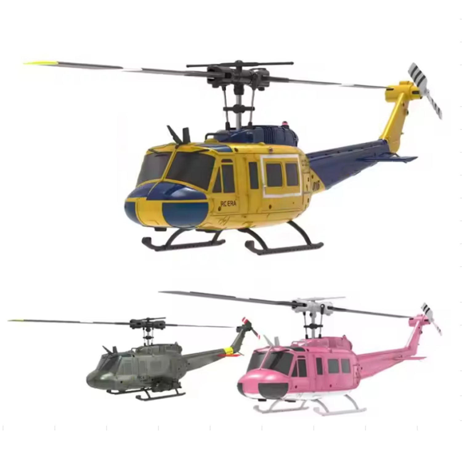 In Stock 1/48 RC Simulation Helicopter Model C032 UH-1 Remote