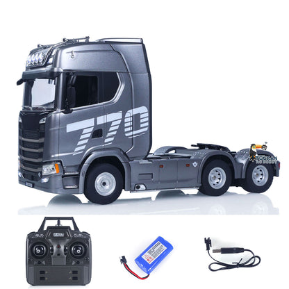 RTR HUINA 1/18 Remote Control Tractor Truck 770S 1501 6X4 Plastic RC Lorry Car Lights Sound System Assembled Finished Model