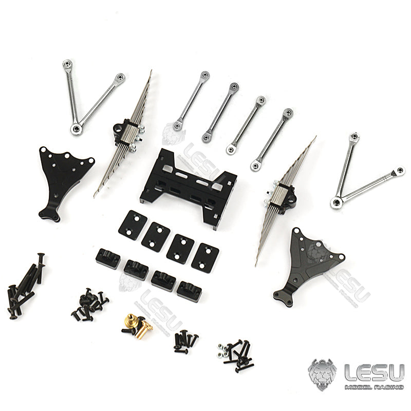 TOUCAN RC HOBBY LESU Metal Rear Suspension Set for 1/14 RC Tractor Radio Controlled Truck Axle DIY Military Dumper