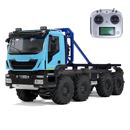 1/14 8x8 RC Rock Crawler Car Climbing Vehicle Remote Control Flatbed Truck DIY Car Model Light Sound System Servo ESC