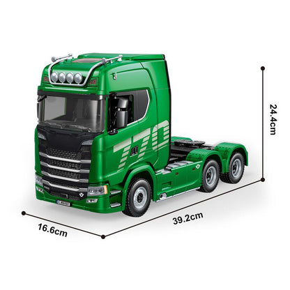 RTR HUINA 1/18 Remote Control Tractor Truck SC 770S 1501 6X4 Plastic RC Lorry Car Lights Sound System Assembled Finished Model