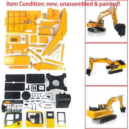 LESU PC360 1/14 Metal RC Hydraulic Excavator B0002 8MPa Oil Pump System Brushed Motor Lighting DIY Construction Model for Hobby Builders
